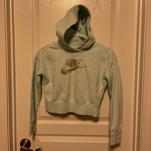 Girls Nike athletic set. Size Medium. Cotton Hoodie with wick dry shorts.
